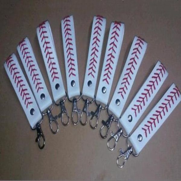 

jewelry bracelet leather keychain key wristband baseball keyring accessories chains softball ball mens 2019 women bracelets new sports mijt