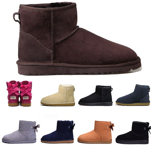

australia women snow boots triple black chestnut brown navy blue grey fashion classic ankle short boot womens winter shoes