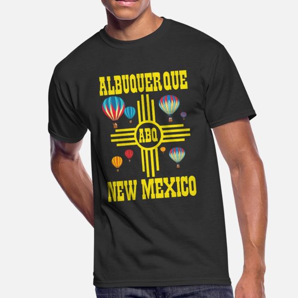 

albuquerque balloon new mexico air balloon t shirt men printed cotton euro size s-3xl trend loose humor summer style letters shirt