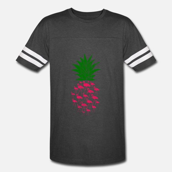 

flamingo pineapple t shirt men printing tee shirt plus size 3xl trend interesting humor spring slim shirt