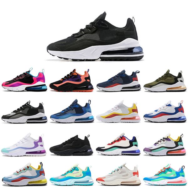 

2020react 270s mens designer runner shoes women casual airs cushion bauhaus optical black trainers sneakers sports shoes