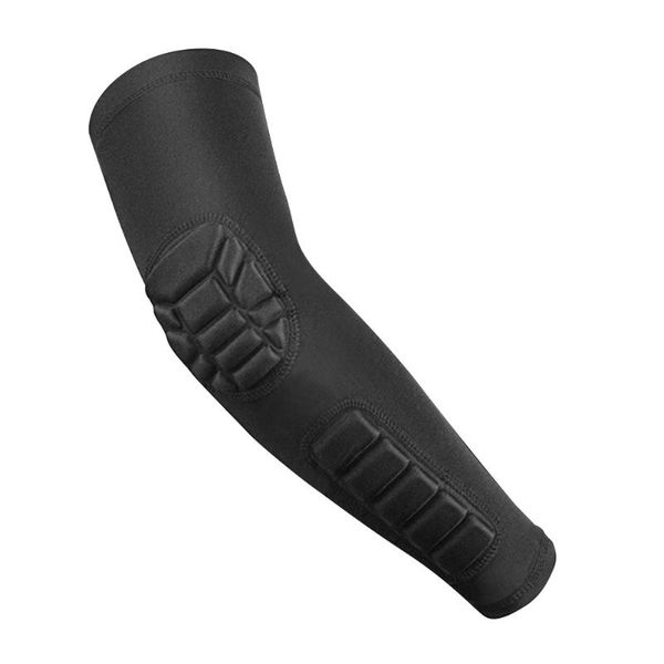 

elbow & knee pads sports compression protective sleeve joint guard cover elastic anti-collision arm protector outdoor equipment, Black;gray