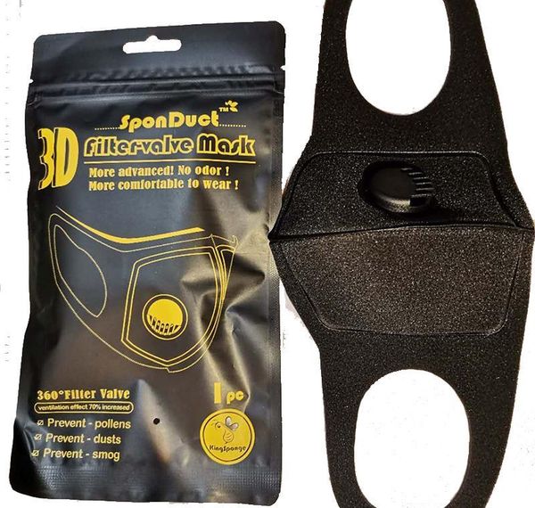 

can black reused valve washed sponge respirator dust with mask mask filter breathable be pm2.5 rulkn wrhome