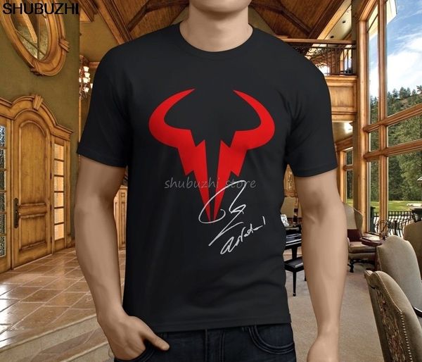 

new popular rafael nadal rn rafa tennis player men's black t-shirt size s-3xl men t shirts tee sbz1096
