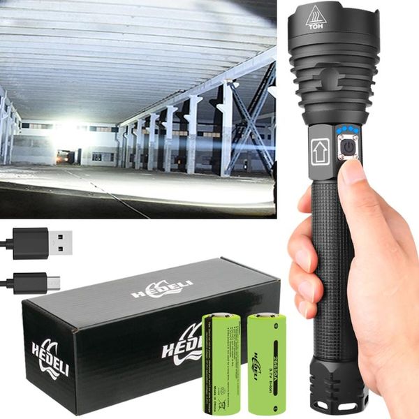 

300000 glare xhp90.2 most powerful led 18650 or 26650 usb led torch xhp70 xhp50 lantern 18650 hunting lamp hand light