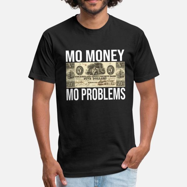 

mo money mo problems t shirt men custom cotton size s-3xl outfit fit breathable summer style kawaii shirt