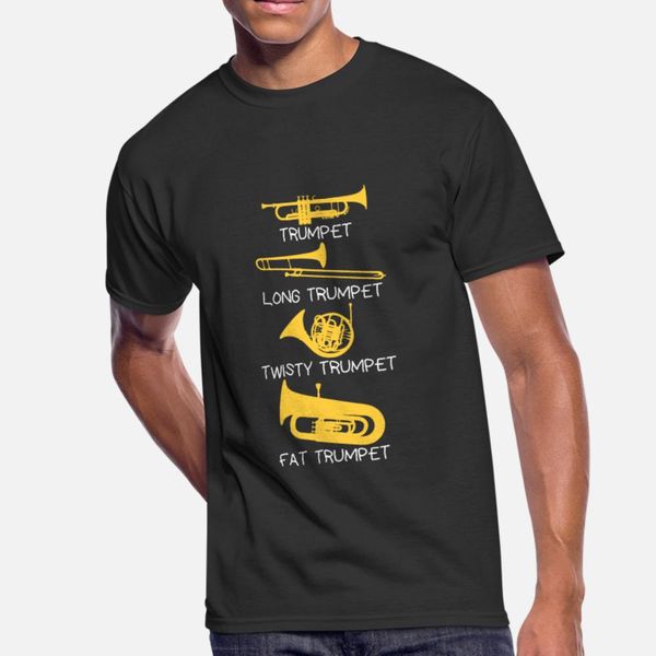 

funny types of trumpets funny trumpet gift idea t shirt men knitted short sleeve s-3xl leisure loose casual summer style unique shirt