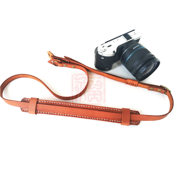 

camera strap leather - vintage slr adjustable camera strap \ leather stand, Black;brown