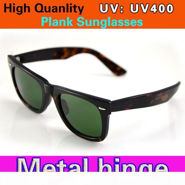 

plank mens sun glasses tortoise frame green lens metal hinge sunglasses womens sunglasses glass lens new sun glasses box, White;black