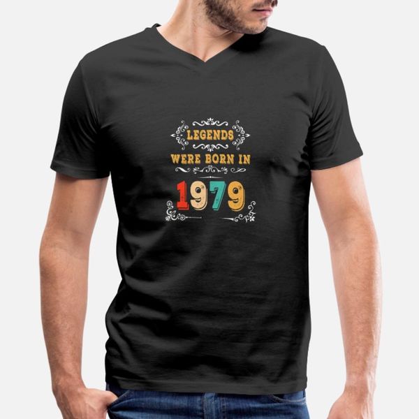 

october birthday , legends were born in 1979 t shirt men customize cotton s-xxxl kawaii sunlight comical summer formal shirt