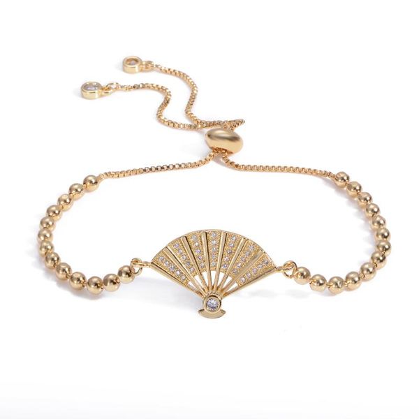 

charm bracelets bracelet,2021 fan copper zirconia bracelet bangle femme toggle-clasps snake chain jewelry accessories finding gift, Golden;silver