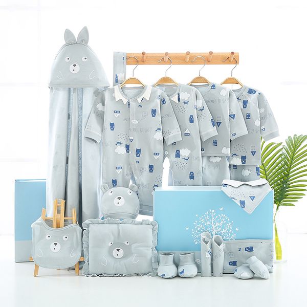 

новорожденные одежда набор новорожденного ребенка девушка одежды мальчика vetement филь vetement гарсон 19 штук комплект продажа, White