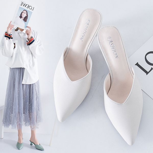 

white spring office shoes women high heels pump 5cm slip on sandals sandalias comfortable ladies tenis white high heels erf56, Black