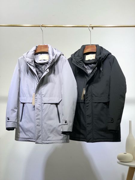 

autumn winter new style can take off the lining and thicken down jacket business casual men down jacket, Black