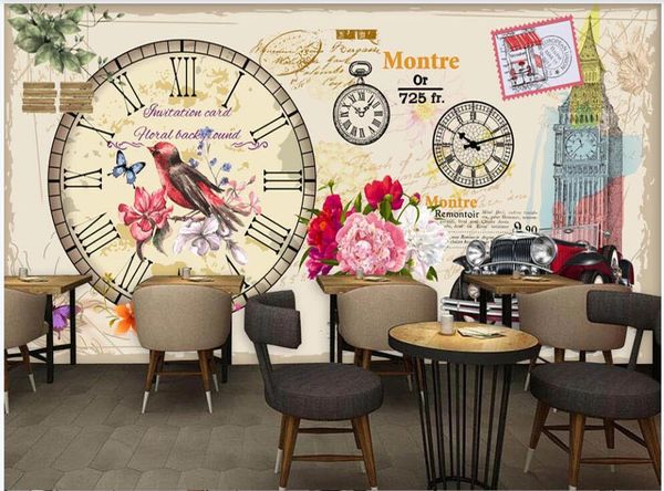 

3d p wallpaper custom mural retro hand drawn london car bar coffee shop p wallpaper in the living room for walls in rolls