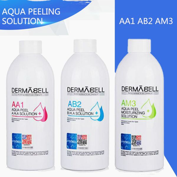 

aqua peeling solution dermabell 3*400ml per bottle hydra dermabrasion aqua facial serum for normal skin fast delivery