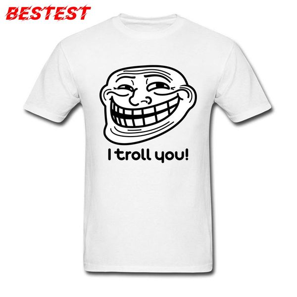 

i troll you hipster t-shirt funny men t shirt online trendy design mens tshirts hip hop white tees fools day gift clothes