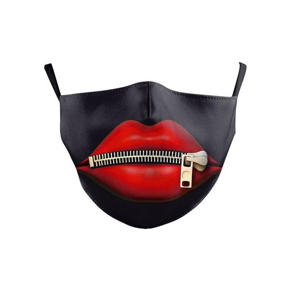 

designer luxury face mask printing protective adjustable dust-proof mask party cosplay mask reusable dust windproof cotton hh9-3194