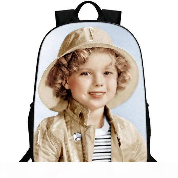 

shirley temple backpack child star daypack famous actress schoolbag leisure rucksack sport school bag outdoor day pack