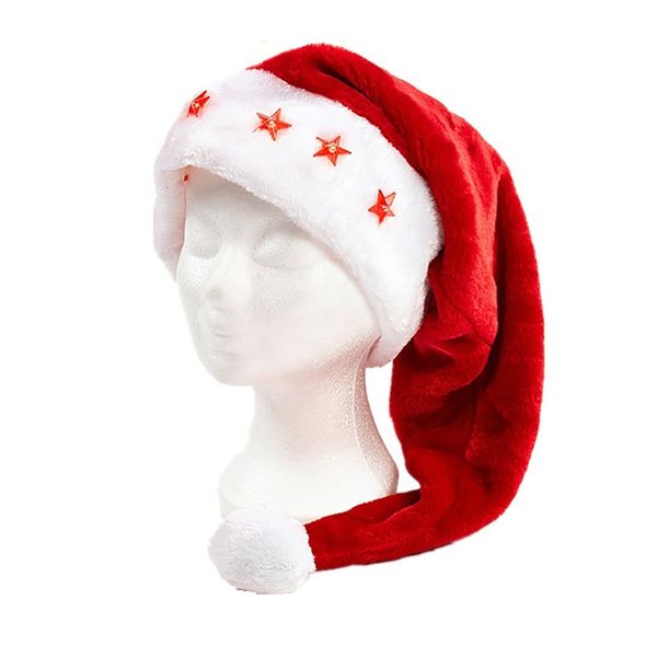 

new products various shape christmas santa hat with stars led