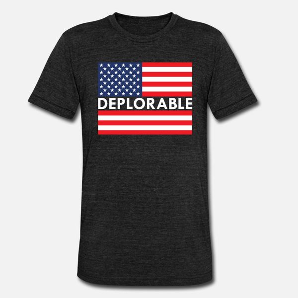

deplorable t shirt men designer 100% cotton crew neck outfit fitness humor spring family shirt