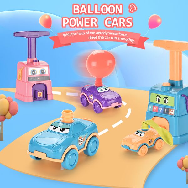 

early strange new aerodynamic toy power toy car balloon car education balloon interesting kid gift vbrxr