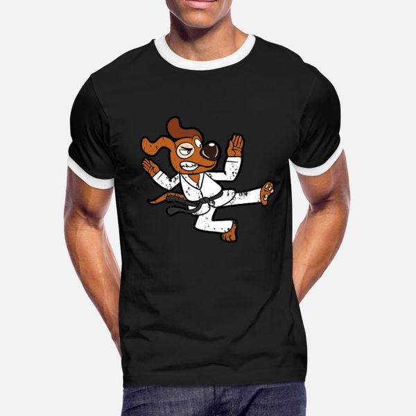 

retro vintage grunge style karate judo dog t shirt men design 100% cotton plus size 3xl novelty famous funny casual summer pattern shirt