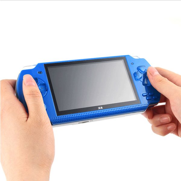 X6 Handheld-Spielekonsole, 4,3-Zoll-Bildschirm, MP4-Player, 8 GB Speicher für 8-Bit-NES-GBA-Spiele, Video-E-Book-Aufnahme, neues neuestes Update, X7 X12