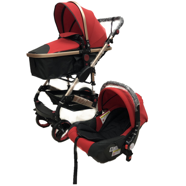 

high landscape luxury baby stroller pram 2 in 1 travel system