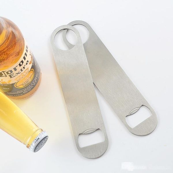 

new idea stainless steel satin finish bar blade beer bottle opener 420 stainless steel handle bartender bottle opener lx8595