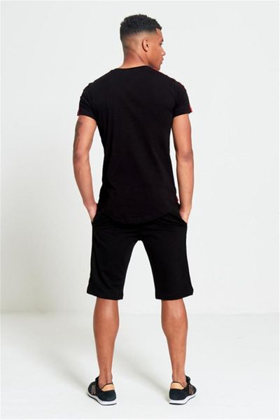 

костюмы мужские проектировщик спортивные костюмы лето с коротким рукавом футболки мужские проектировщик спортивные костюмы тинейджеров casua, Gray