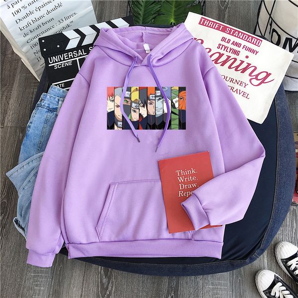 

2020 anime cosplay hoodies clothes costumes men hoodies sweatshirts uzumaki akatsuki japan harajuku clothing, Black