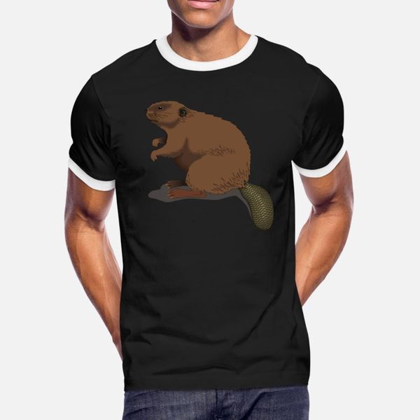 

beaver t shirt men designing tee shirt crew neck original interesting authentic spring kawaii shirt