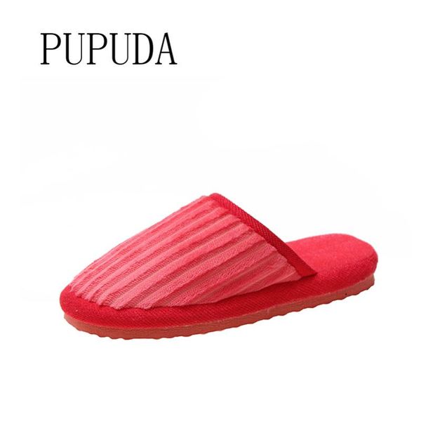 

pupuda women slippers winter house slippers comfortable casual female, Black
