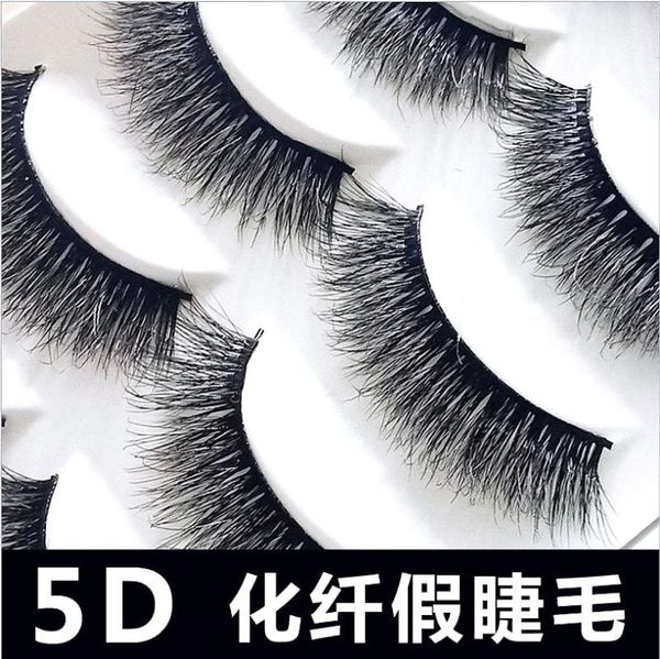 

hbzgtlad 5 pairs thick false eyelashes black long 5d mink eyelashes eyelash extension professional mink lashes makeup eye lashes