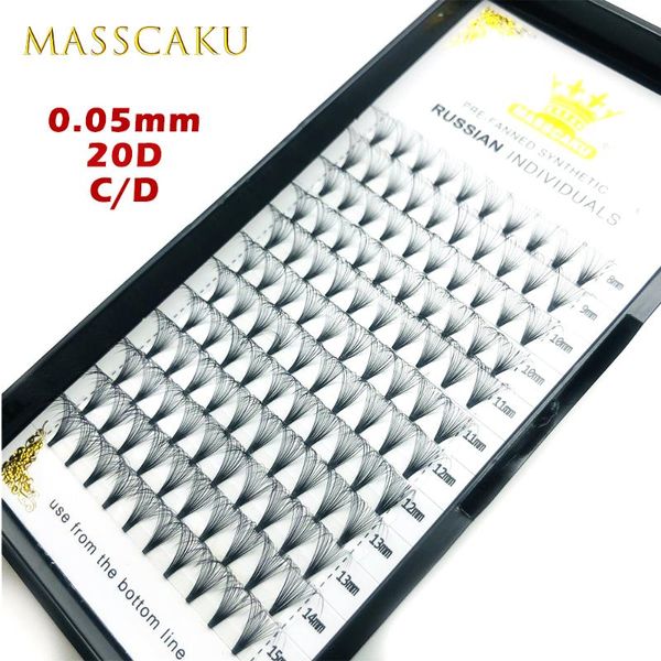 

masscaku 20d 0,05 ресницы макияж premade вентиляторы индивидуальные ресницы natural soft lashes высокого качества ресницы extension