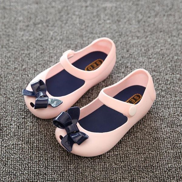 

children shoes bowknot style cute and sweet buckle strap closure round toe non-slip for boys and girls soft flat sole, Black;red