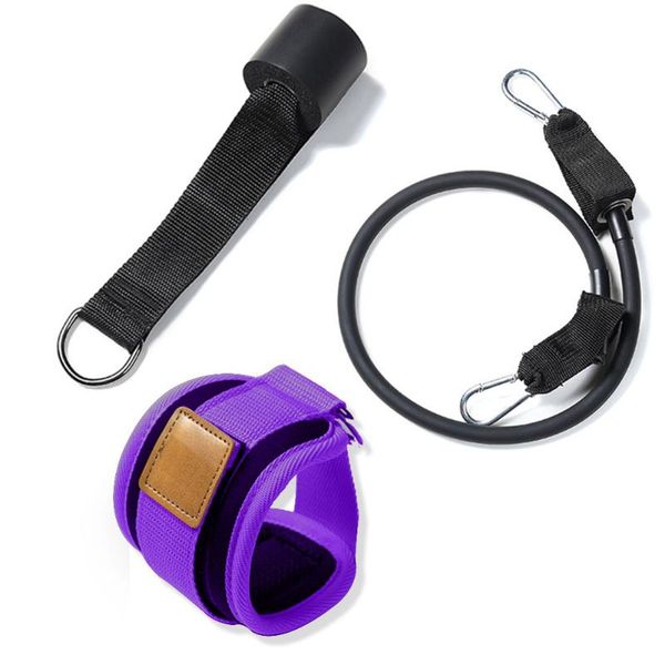 

resistance bands set door exercise chest expander gym shaped shaped fitness leg pull rope training sports elastic ankle strap