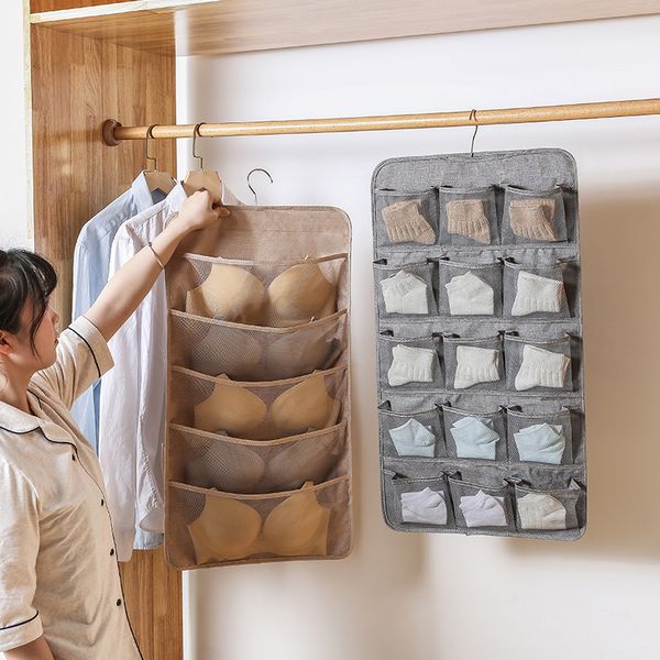 

yiwu luggage hanging storage bag door rear hanging bag socks bra wardrobe hanging buggy bag