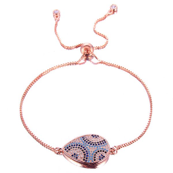 

trendy colorful multi-style crystal water drop grape charms bracelet with box chain bracelet for women girls jewelry gifts, Red;blue