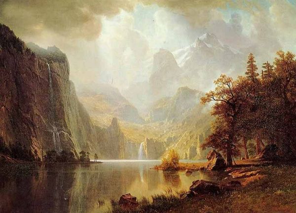 

in the mountain sunrise landscape albert bierstadt wall decor handpainted &hd print oil painting on canvas wall art canvas pictures 200826