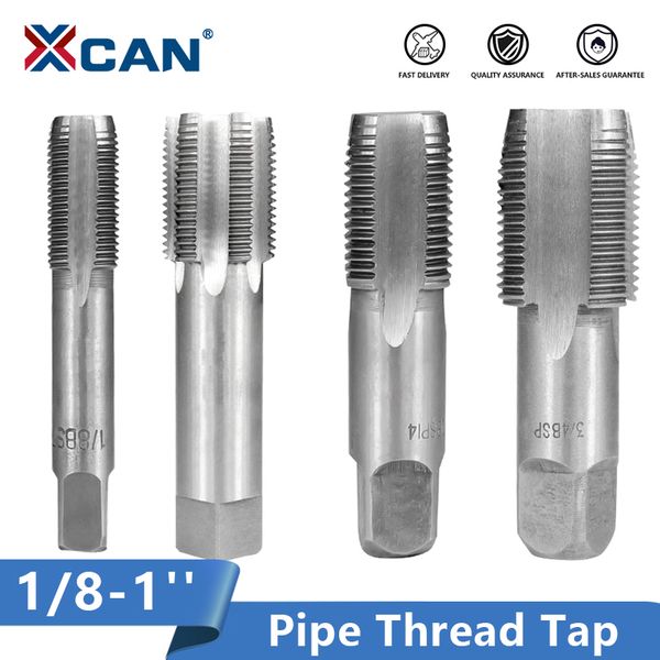 

xcan hss pipe tap 1/8 1/4 3/8 1/2 3/4 1'' metal screw thread tap threading tools