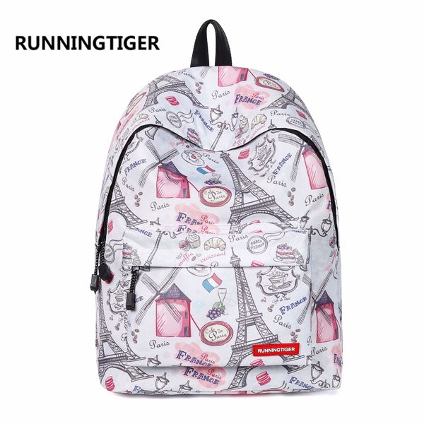 

leather luggage tag custom eiffel tower backpack primary and secondary school schoolbag female custom backpack purse hook