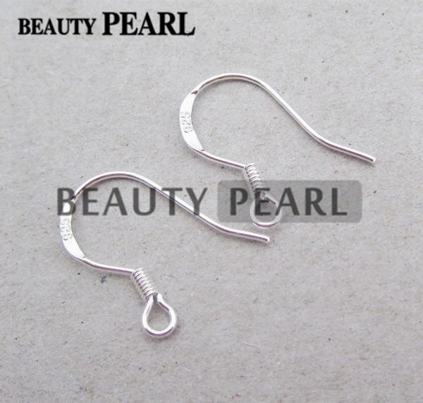 

50 pairs wholesale 925 sterling silver ear wire hooks with a coil french fishhooks earwire findings, Blue;slivery