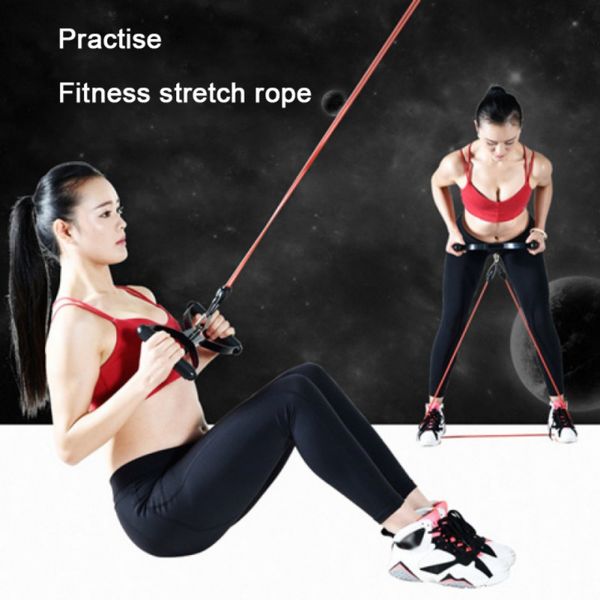 

11 pack handles resistance training expander elastic resistance bands set exercise bands for legs fitness gym equipment workout