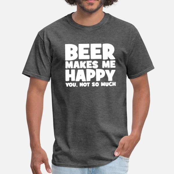 

beer makes me happy t shirt men print tee shirt plus size 3xl interesting funny casual summer novelty shirt