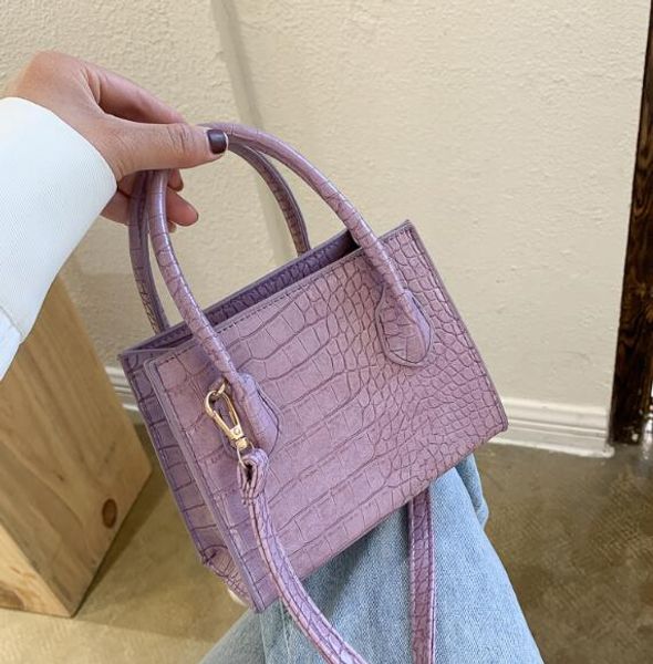 

мода женщины малого сумка аллигатор сумка плеча plain candy цвет crossbody девушка тотализаторы закрылки