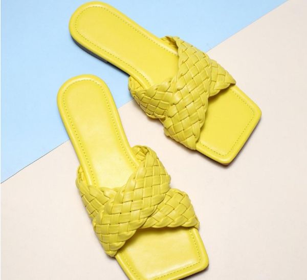 

women summer beach sandals flats shoes woman open toe weave slippers slides soft sandalias mujer sapato feminino n409, Black