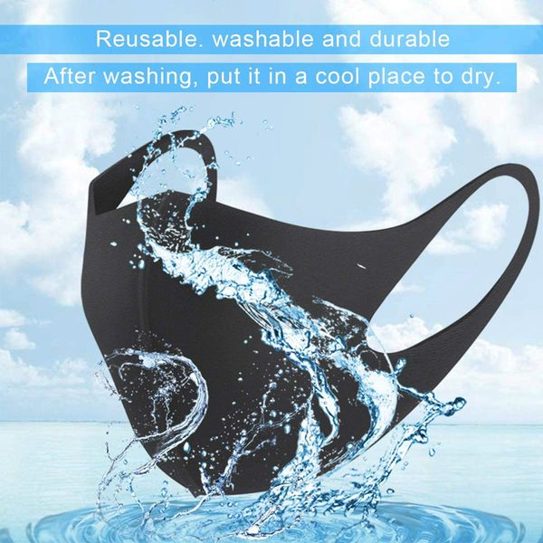 

new fashion face mask mouth mask cotton soft fashion masks for men and women, Black