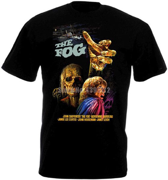 

the fog movie poster homme tee shirt fitness clothing tshirt homme humour t-shirt black and white t-shirts mens